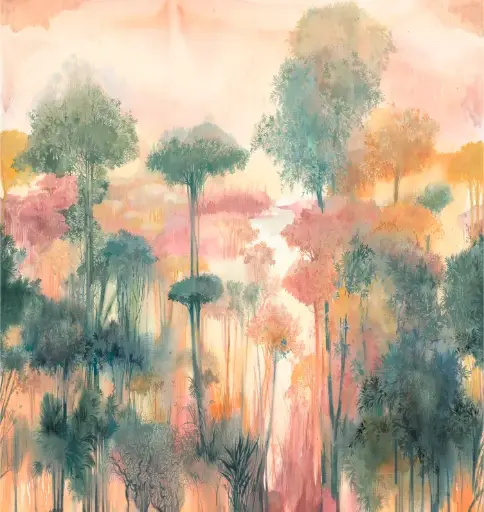 [12FW4024.1] Feature Walls Watercolor multi 265x280cm