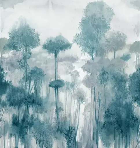 [12FW4024.5] Feature Walls Watercolor blue 265x280cm